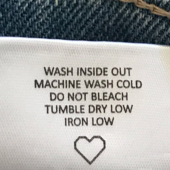 Cello Jean Women 00/23 Blue High Rise Distressed Destroyed Button Fly Preppy - Picture 14 of 14